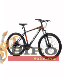 Bicicletă Alvas Challanger 27.5 inch, negru/alb cu detalii roșii