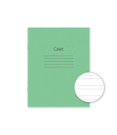 Caiet 12 foi A5, linie ingustă Nr. 3, copertă verde