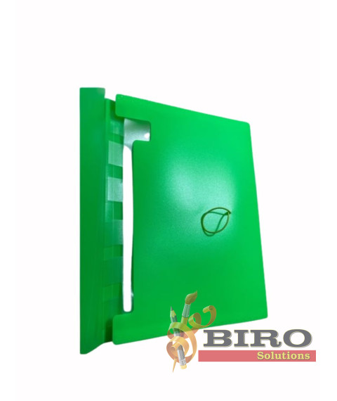 Mapa plastic Noki, cu elastic, A4, verde, 6 separatoare